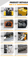 FYL-R800T Compacteur routier vibrant à double tambour, entièrement hydraulique, autoporté, pour le compactage du sol, mini-rouleau compresseur