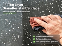 Tapis de sol en caoutchouc EPDM antidérapant, résistant à l'usure, durable, écologique, ignifuge pour parcs, jardins, terrains de tir