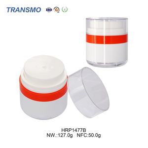 Pot à pompe en acrylique plastique personnalisé de 50 g, emballage vide pour sérum de soin de la peau et masques faciaux avec bouchon à vis - Product Image 3