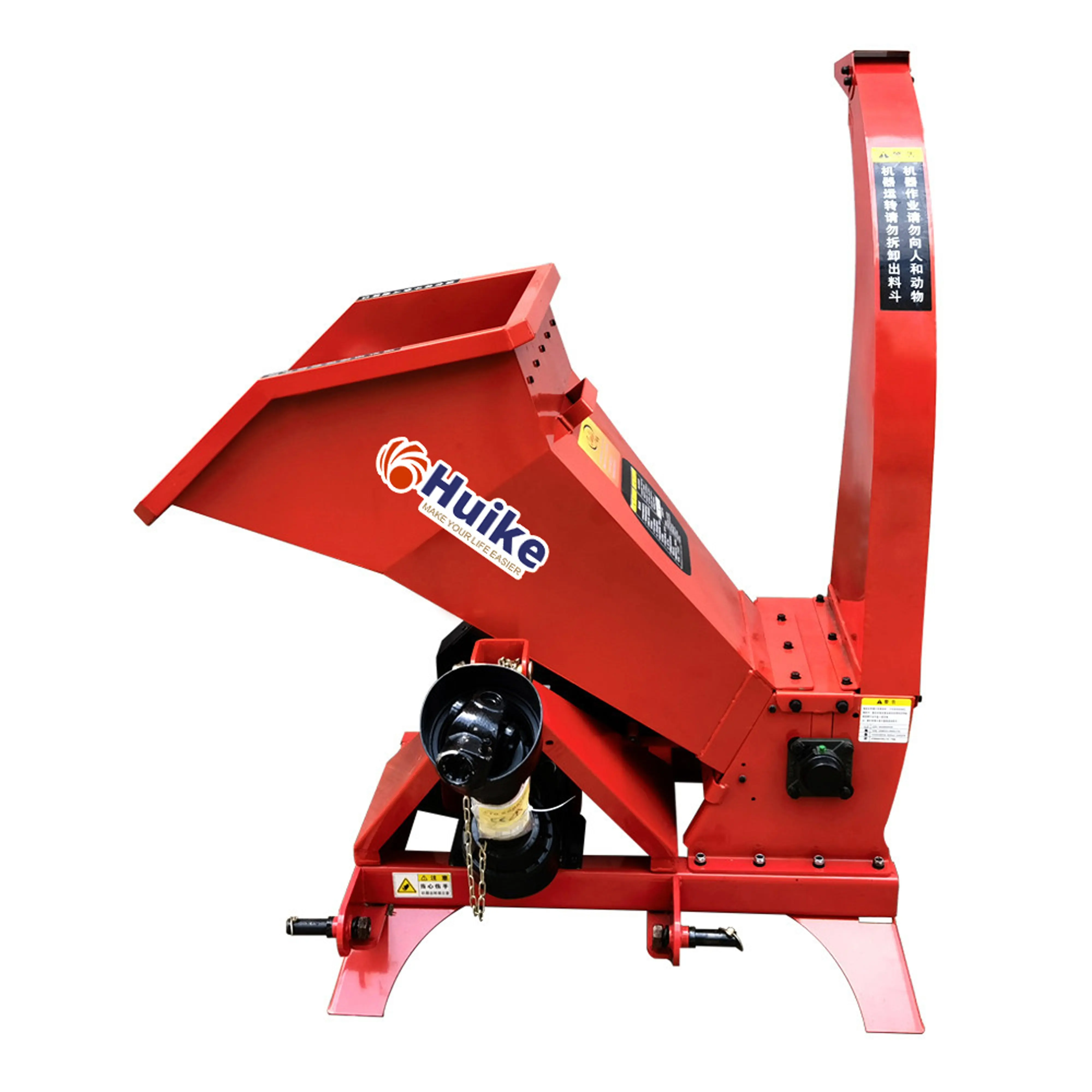 Tractor machine 3-point PTO shredder wood chipper for sale