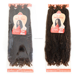 Cheveux synthétiques pour tresses afro twist, vente en gros d'usine, 24 pouces, élastiques, pré-gonflés, pour <span class=keywords><strong>dreadlocks</strong></span> artificielles - Product Image 2