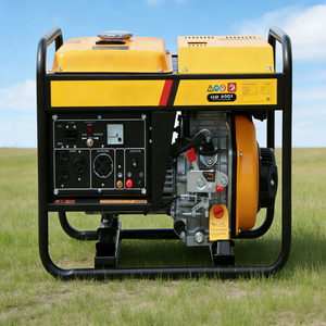 Generatore Diesel Portatile 1.8kW, Monofase 110/220/230/380V, 50/60Hz, Raffreddato ad Aria, 4 Tempi, Monocilindrico, Telaio Aperto - Product Image 1