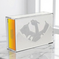 Boîtes Charizard UPC en acrylique ultra premium avec aimant puissant, collection de boîtes booster Poke ETB, boîte d'affichage en acrylique Charizard UPC