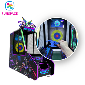 Funsapce Nueva Máquina de Juego de Dardos Automática con Recogida <span class=keywords><strong>y</strong></span> Reciclaje de Discos, Operada con Monedas, Juego de Dardos Arace Ninja con Tickets de Canje - Product Image 2