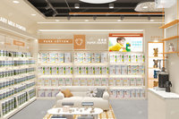 09-HLNJS Meuble de rangement moderne et dynamique pour magasin de puériculture, design pré-assemblé, caractéristiques résistantes à l'eau, idéal pour les boutiques de maternité
