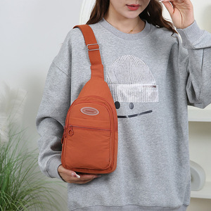 Women's Chest Bag Multiple Pockets Water Resistant Nylon Crossbody Bag For Everyday Use Casual Style - Product Image 2