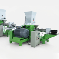 Machine d'alimentation flottante pour poissons de conception robuste, 300 kg/h, granulateur d'aliments flottants à haute efficacité pour l'alimentation des poissons en aquaculture