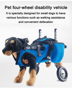 Vendita calda piccolo vecchio cane riabilitazione ausiliario carrello di mobilità Pet forniture di addestramento per cani attrezzature terapeutiche veterinarie - Product Image 3