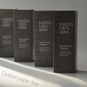 صندوق منزلق ورقي FSC مخصص للعناية الشخصية صندوق حلاقة للحلاقة للرجال صندوق تعبئة من ورق الكرافت مع إدراج - Product Image 2