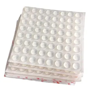 Soft Close Drawer Cabinet Square Hemispherical Strong Adhesive Wall Shields Rubber Bumper Feet For Cabinet Toilet