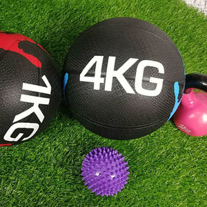 Équipement de fitness antidérapant de couleur personnalisée puissance de rebond entraînement halter musculation caoutchouc pondéré Tai Chi médecine-ball - Product Image 4