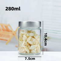 Glazen jam pot met schroefdeksel, 3oz honing glazen fles, verdikte metalen deksel voor het bewaren van augurken, diverse maten 280ml 380ml