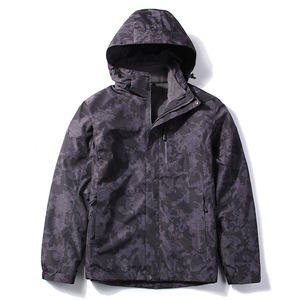 Chaqueta de senderismo cálida impermeable a <span class=keywords><strong>precio</strong></span> de fábrica, chaqueta de Camping al aire libre de talla grande para hombres, ropa de senderismo - Product Image 4