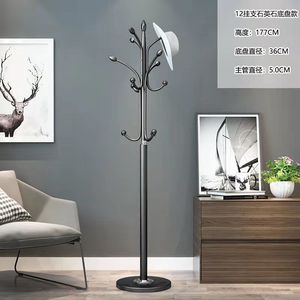 Perchero de pie de metal estilo europeo, moderno, de un solo poste, para dormitorio, sala de estar, uso doméstico. - Product Image 3