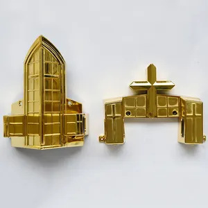Маленький гроб шкатулка материал золото Ванная комната угловые деревянных изделий по выгодной цене