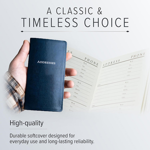 Quaderno per indirizzi con pagine indice per lettere, in grado di contenere fino a 403 pezzi di informazioni, formato tascabile. - Product Image 4