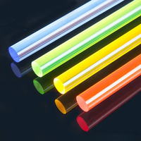 Acrylique transparent durable en plastique PMMA acrylique solide rond/carré acrylique personnalisé pour l'éclairage ou la décoration