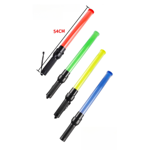 Bâton de signalisation routière portable de haute qualité, lumière LED rouge clignotante, PVC+ABS, bâton d'avertissement de sécurité, utilisation routière, 5800m - Product Image 1