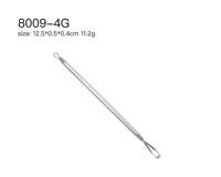 Extracteur de points noirs et d'imperfections en acier inoxydable à double tête, aiguille anti-acné, outils de beauté pour le visage et le nez