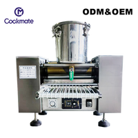 Nouvelle machine à crêpes Cookmate automatique à fond plat, surface de cuisson réglable, facile à utiliser, garantie 1 an