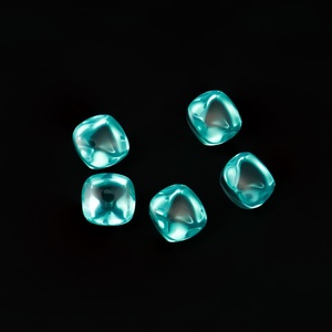 Venta al por Mayor de Gemas Cultivadas en Laboratorio de Alta Calidad, Color Azul Claro Natural, Corte Sugar-loaf, VVS, Paraiba Rara, Únicas de los Comerciantes - Product Image 2