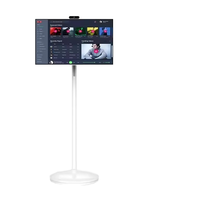 Moniteur tactile portable Android 24 pouces avec Wi-Fi, USB, caméra et haut-parleurs pour réunions, éducation et formation – Options de couleurs