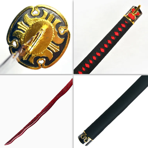 Vente chaude Kidults jeux de jeu de rôle <span class=keywords><strong>Okina</strong></span> rivières sang à la main en bois épée accessoires jouet Katana épées pour Cosplay jouant garçons - Product Image 5