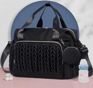 Toptan Fabrika Özel Tasarım Anne Çantaları Çok Fonksiyonlu Bebek Bezi Çantası Seyahat Seti Anne Sırt Çantaları Alt Açma Minderli Seyahat Çantası - Product Image 5