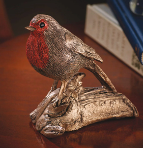 Statue de <span class=keywords><strong>Robin</strong></span> en Bronze Faite à la Main, Figurine Sculptée Antique Moderne, Réaliste, Cadeau de Noël et de Printemps, Détails Soignés, pour Rebord de Fenêtre - Product Image 5