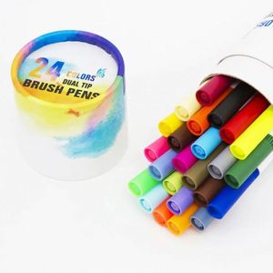 Juego de Rotuladores de Acuarela de 24 Colores en Cubeta, Venta al por Mayor, con Punta Fina Permanente, Hechos de Plástico para Dibujar - Product Image 4