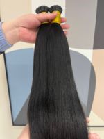Extensions de cheveux en micro-anneaux de qualité supérieure, double trame, texture légère et crépue, cheveux birmans de luxe, cheveux raides Yaki, extensions à pointes I, en vrac