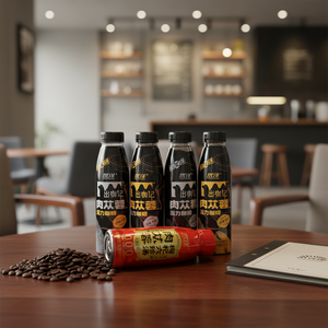 Boisson Énergisante en Gros Cistanche Herbal Sans Sucre Bouteille 450ml Café Noir Caféiné - Product Image 1