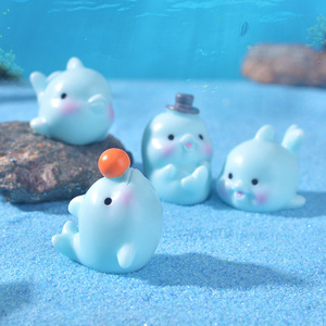 Los nuevos micro-objetos decorativos de paisajismo en miniatura de KI Huacui son creativos, realistas y lindos <span class=keywords><strong>delfines</strong></span> pequeños de resina con forma de animales marinos. - Product Image 4