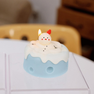 Vela Aromática con Forma de Muñeco de Nieve, Postre de Frutas, Figura Decorativa, Bougie Aromático para Minoristas Navideños, Marca Privada, Certificado MSDS - Product Image 2