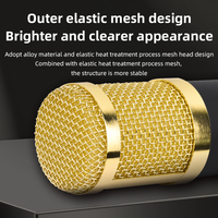 Microphone à condensateur transfrontalier BM800 V8 avec carte son USB pour téléphone portable et ordinateur, pour support cantilever et diffusion en direct
