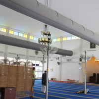 Système de conduits d'air en tissu gris industriel, tuyau de ventilation textile pour élevages, ateliers de peinture, climatisation HVAC