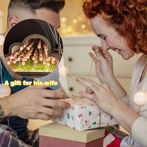 Lámpara de Noche LED Romántica con Forma de Nube de Tulipanes, Decoración Creativa para el Hogar, Hecha a Mano, Regalo para Niñas - Product Image 4