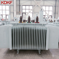 Transformateur monophasé immergé dans l'huile à trois phases S11/S13/S18 à deux bobines, 35 kVA-1000 kVA, 50/60 Hz, sortie 220 V