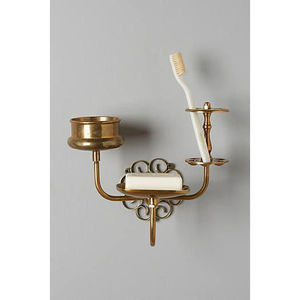 Ensemble de salle de bain de qualité supérieure en laiton doré, fixé au mur, en vente par les exportateurs - Product Image 1