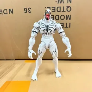 Action Figure di Venom White Symbiote Spider-Man, Modello Articolato e Movibile, Kit Giocattolo, Ornamento da Scrivania, Collezione Unisex in PVC Originale - Product Image 5