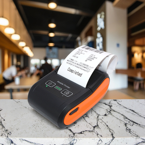Xách tay mini Máy in hóa đơn nhiệt cầm tay cho kết nối bluetooth cho các thiết bị di động không dây mini vé Sticker máy in - Product Image 1