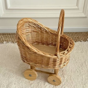 Nuovi Arrivi: Cesti in <span class=keywords><strong>Vimini</strong></span> per Bambini, Cesto Retrò Intrecciato, Decorazione per Cameretta, Giocattoli per Bambini, Giocattolo per Passeggino - Product Image 3