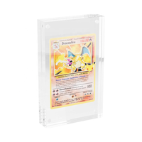 Vitrine de carte unique, présentoir de carte transparent, supports de carte transparents, cadres de cartes TCG en acrylique