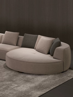 Meubles de salon Canapé modulaire en forme de L Fauteuil inclinable Moderne Haut de gamme 6-8 places Coin en tissu pour villa