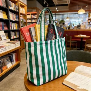 Fashion Striped Tote <b>Large</b> Capacity Women Shoulder Reusable Beach <b>Bag</b> Travel Shopping Handbag - Product Image 1