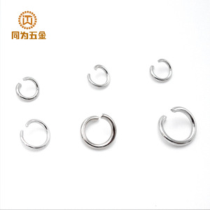Open End Rings Iron Plated <b>Silver</b> Round 8mm 9mm 10mm For Bracelet Making Jewelry Accessories Connecting Rings - Product Image 3