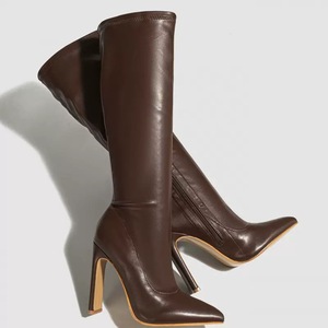 Botines Black Block Heel 2025 Women's <b>Boots</b> for Autumn and Winter - Product Image 4
