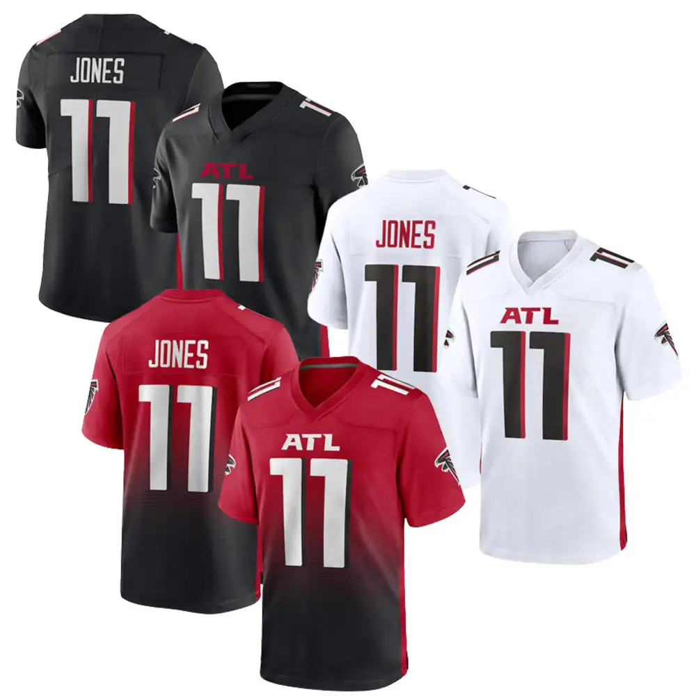 Uniforme deportivo americano para hombre, camiseta de 11 de Julio Jones, ropa deportiva más barata