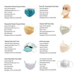 قناع وجه غير منسوج 3 طبقات بربطة عنق مع مقاومة للرذاذ - Product Image 5