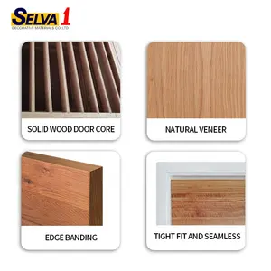 High Quality Modern Design Natural Wood Veneer Wood Flush Door Interior Door For House And Office Room